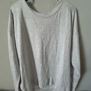 Athleta Light Gray Crewneck Sweatshirt